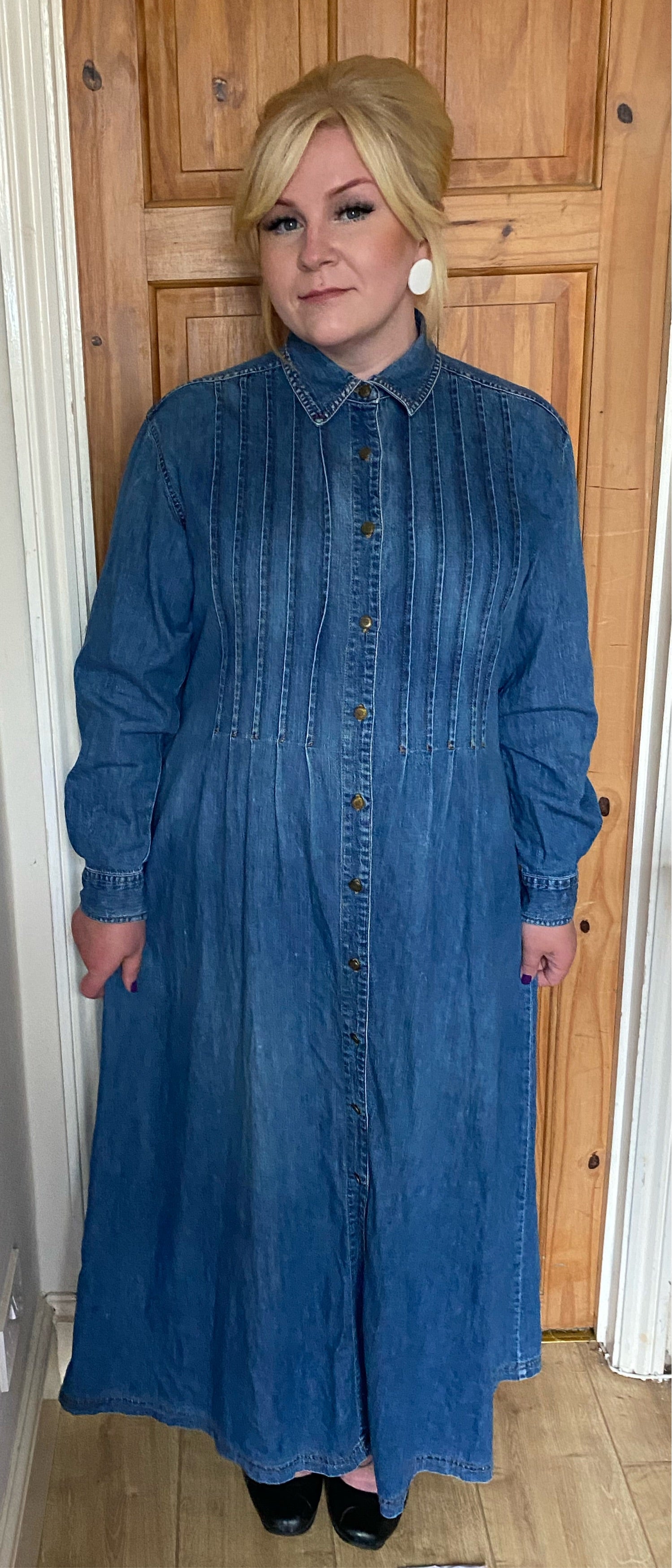 FRANK AND EILEEN - RORY MAXI SHIRTDRESS IN FAMOUS DENIM - Fearrington  Village